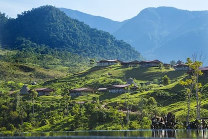 Vista de la montañas de Pérez Zeledón, Costa Rica.
