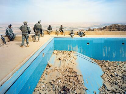 Piscina en el palacio de Uday Husein, hijo de Sadam Husein, en Irak (2009).