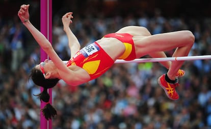 Ruth Beitia, en los Juegos Olímpicos de Londres