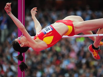 Ruth Beitia, en los Juegos Olímpicos de Londres