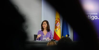La ministra de Derechos Sociales y Agenda 2030, Ione Belarra.