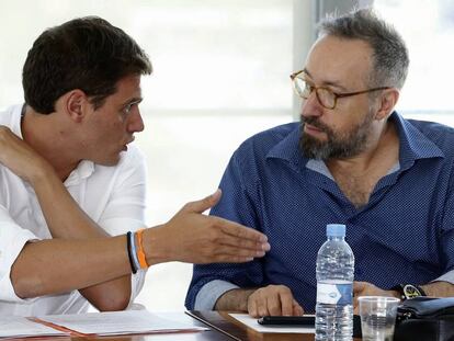 Albert Rivera y Juan Carlos Girauta, en una imagen de archivo. 