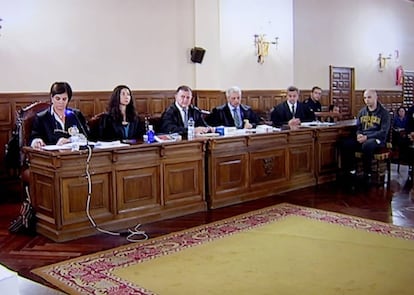 Foto tomada de un monitor en la Audiencia Provincial de Cuenca de Sergio Morate.