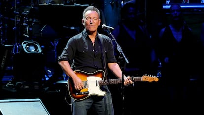 Bruce Springsteen durante un concierto benéfico en Nueva York en 2019.