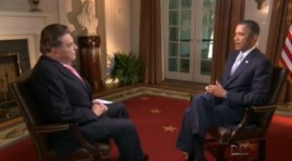 Captura de la entrevista entre Barack Obama y Don Francisco.
