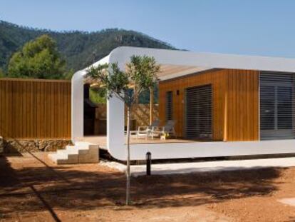 Casa de m&oacute;dulos de madera de Noem ubicada en Castell&oacute;n. 