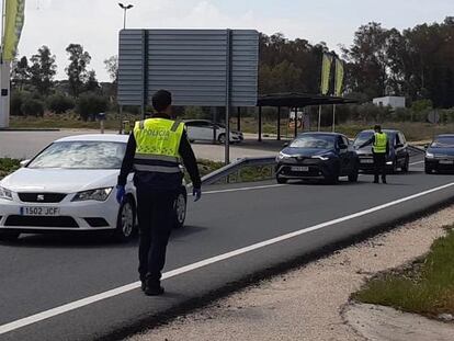 La entrada a Escalona (Toledo) el 8 de abril de 2020, en una imagen cedida por el Ayuntamiento de la localidad.