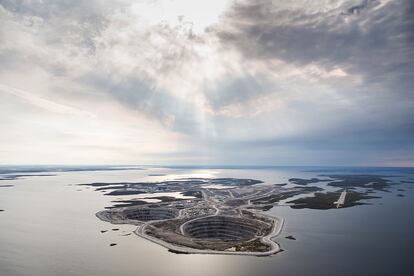 Mina Diavik en Canadá.