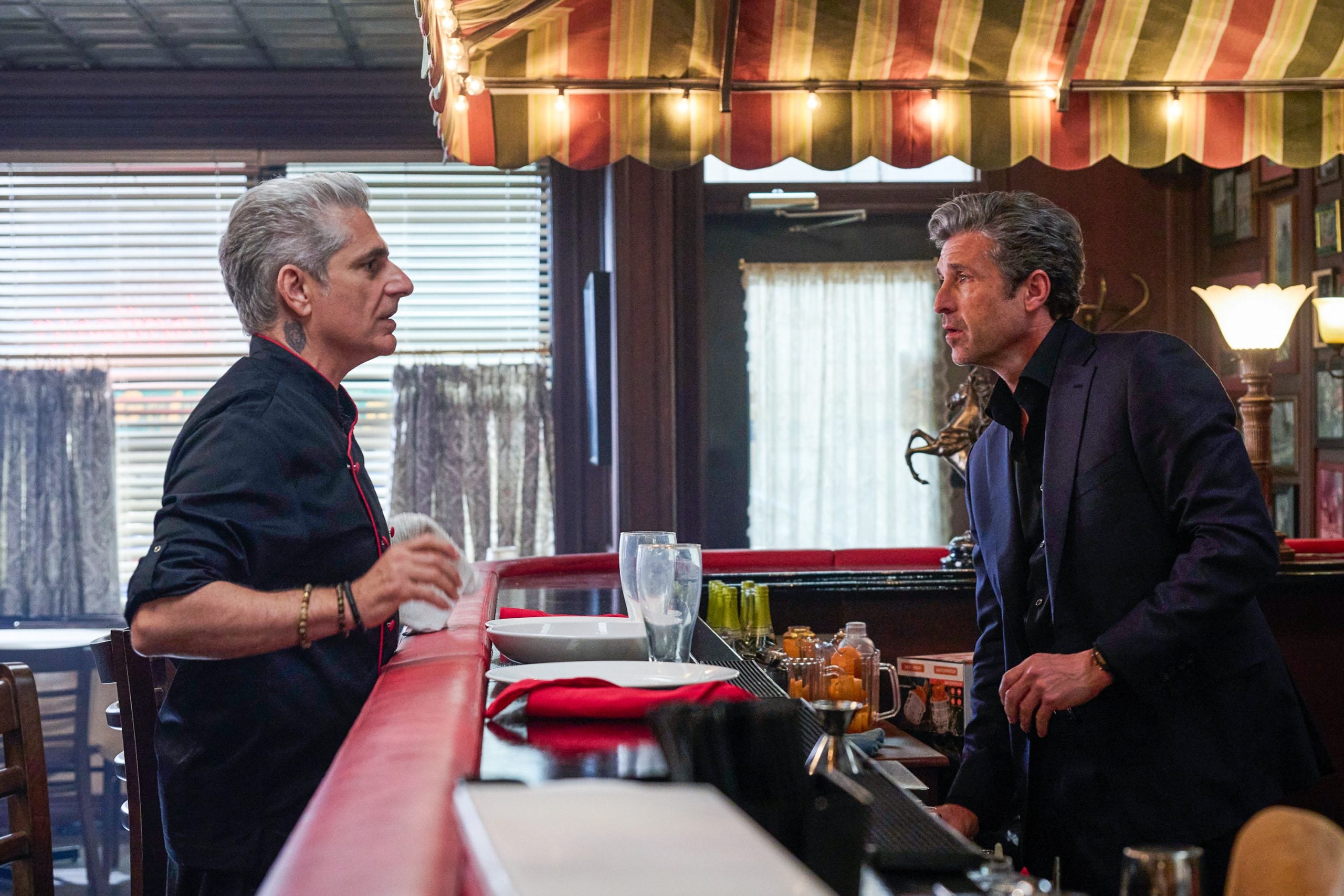 Michael Imperioli y Patrick Dempsey, en una imagen de 'Memoria de un asesino'.