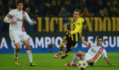 Götze, en un partido contra el Donetsk.