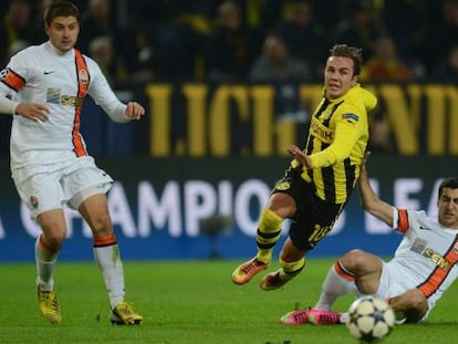 Götze, en un partido contra el Donetsk.