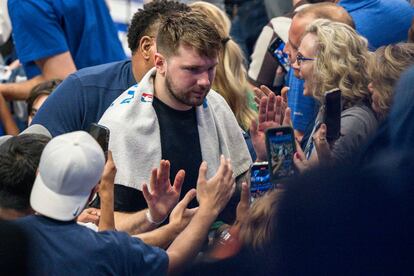 Luka Dončić, tras la victoria de los Dallas Mavericks contra los Celtics de Boston de este viernes.