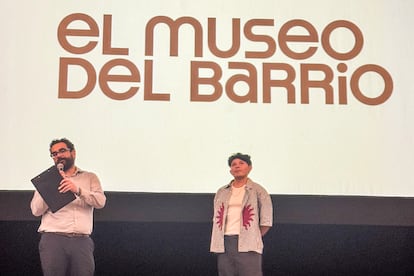 Arturo Agüero y Sebastián Rea durante la presentación.