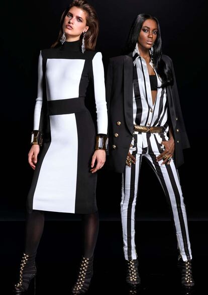 fotos todos los looks coleccion balmain hym