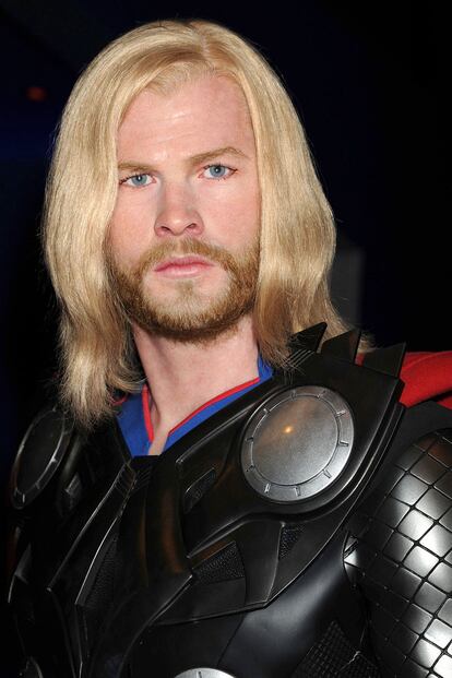 La figura de cera de Chris Hemsworth caracterizado de Thor es sencillamente perfecta.