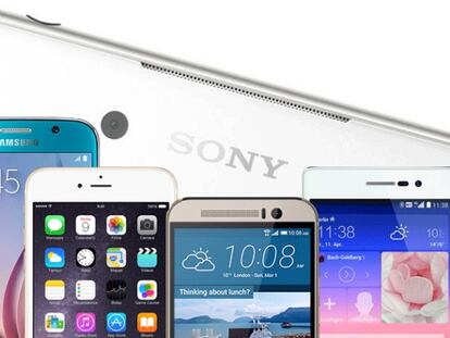 El Sony Xperia Z4 frente a Samsung Galaxy S6, HTC One M9, Huawei P8 y iPhone 6 Plus