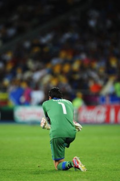 Buffon, durante la final