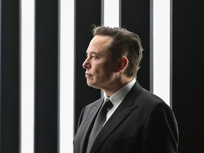 Elon Musk, en una imagen de marzo pasado en la fábrica de Tesla en Gruenheide, al sureste de Berlín.