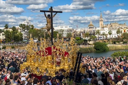 Procesión de la Hermandad del Cachorro, el pasado Viernes Santo.