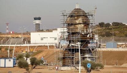 Este el aspecto que ofrecía el jueves el aeropuerto de Castellón.