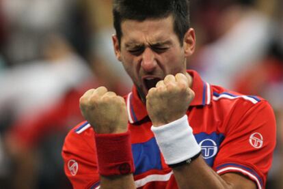 Djokovic celebra el triunfo