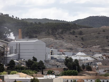 La fábrica de Iberpotash, del grupo ICL, en la que se procesa el material extraído en la mina de Súria.