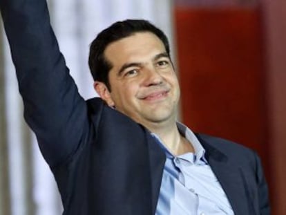 El líder de la colación de izquierda Syriza, Alexis Tsipras. REUTERS/Giorgos Moutafis (GREECE - Tags: POLITICS ELECTIONS BUSINESS)