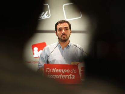 El candidato de IU a la Presidencia del Gobierno, Alberto Garz&oacute;n.