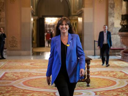 Laura Borràs, en el Parlament.