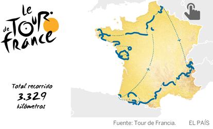 Recorrido del Tour de Francia 2018