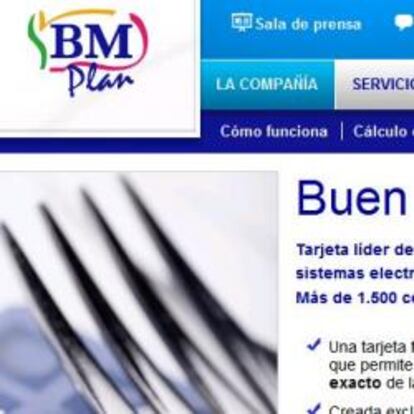 Imagen de la página web de Buen Menú