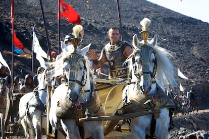 Ramsés II en la batalla de Qadesh en el filme 'Dioses y reyes' de Ridley Scott
