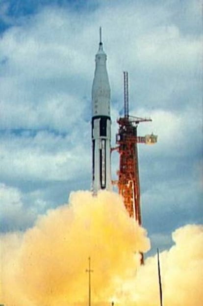 Lanzamiento del AS-202 el 25 de agosto de 1966.