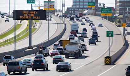 Imagen de la NTE, una autopista gestionada por Ferrovial en Dallas de 21,4 kilómetros.