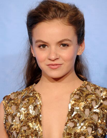 Morgan Saylor, de Homeland, acertó con un maquillaje casi imperceptible muy apropiado para su edad.