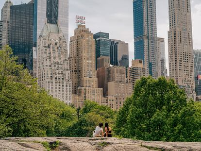 Rascacielos del Midtown vistos desde Central Park, el pulmón verde de Manhattan (Nueva York), el pasado 15 de mayo.