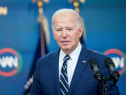 El presidente de Estados Unidos, Joe Biden, este viernes en la Casa Blanca.