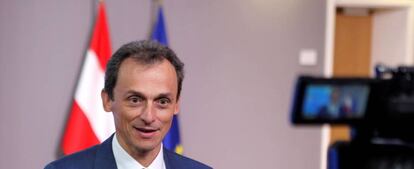 El ministro de Ciencia, Innovación y Universidades de España, Pedro Duque, en Bruselas.