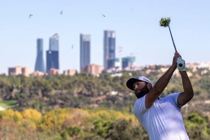 Rahm, durante el Open de España este viernes.