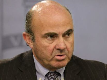 El ministro de Econom&iacute;a, Luis de Guindos.