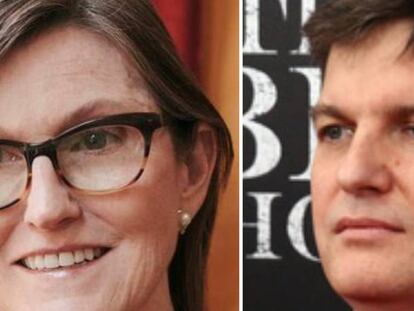 Catherine Wood y Michael Burry.