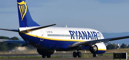 Un avión de Ryanair.