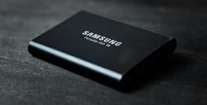 Disco USB de Samsung de color negro