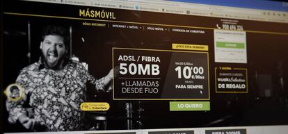 Web de MásMóvil.