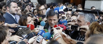 El presidente de la gestora socialista, Javier Fernández, en una imagen de archivo.