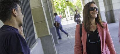La magistrada María Núñez, en los juzgados en 2015.