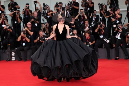 Lady Gaga en el estreno de 'Joker: Folie à Deux' en el festival de Venecia el 4 de septiembre.