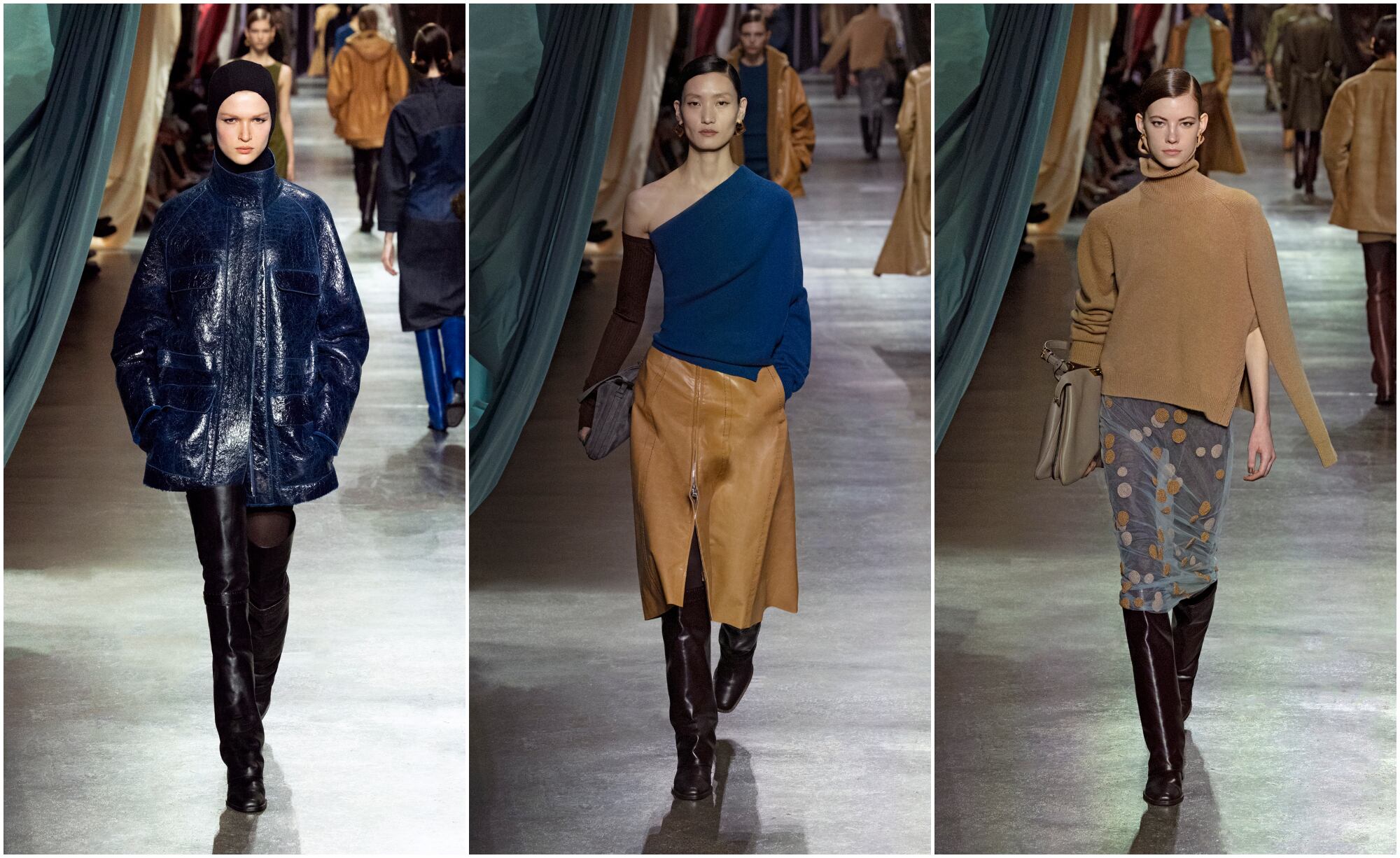 Tres las propuestas de Kim Jones para la nueva colección de Fendi, presentada en la semana de la moda de Milán.
