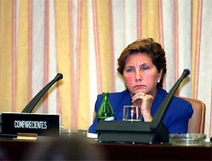 Pilar Giménez-Reyna, durante su comparecencia en el Congreso.