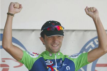 David Blanco en el podio de la octava etapa de la vuelta a Portugal 2006